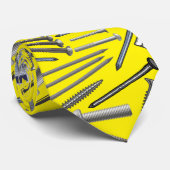 ネジと爪、 ネイルx4 B黄色G ネクタイ (ロール)