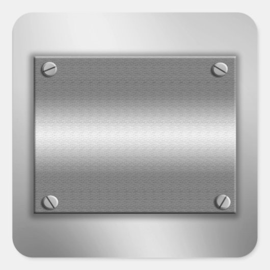 ネジ付き金属製フレーム スクエアシール (正面)