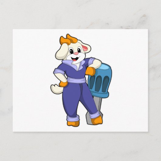 ネジ回しを持ったメカニックとしてのゴリラ ポストカード (正面)