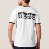 ネスのスカル及び骨のロゴ Tシャツ (裏面フル)