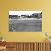 ネスコット、オレゴンビーチビューとコテージ キャンバスプリント (インサイチュ (リビング))