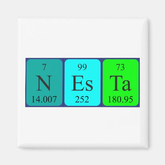 ネスタ周期表名磁石2 マグネット (正面)