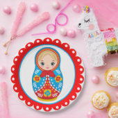 ネスティングドロシアのルマトリョシカ紙プレート ペーパープレート (パーティー)