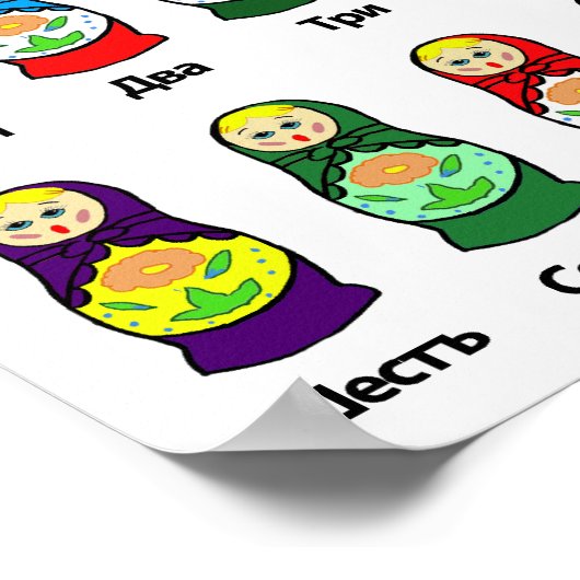 ネスティングドロシアのル(マトリョシカ) ポスター (角)