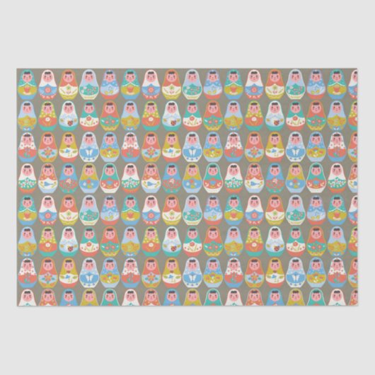 ネスティングドールズティッシュペーパー 薄葉紙 (正面)