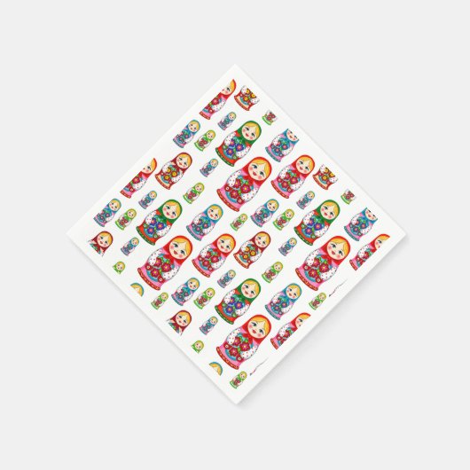 ネスティングドールパターン スタンダードカクテルナプキン (角)