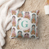 ネスティングドールパーソナライズされたマトリョーシカ枕 クッション (ブランケット)