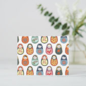 ネスティングドールプリント ポストカード (スタンド正面)
