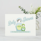 ネスティングドールベビーシャワー招待状 招待状 (スタンド正面)