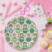 ネスティングドール紙プレート ペーパープレート (パーティー)