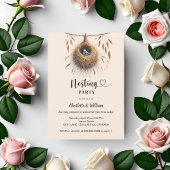 ネスティングバードネストboho赤ちゃんシャワー 招待状