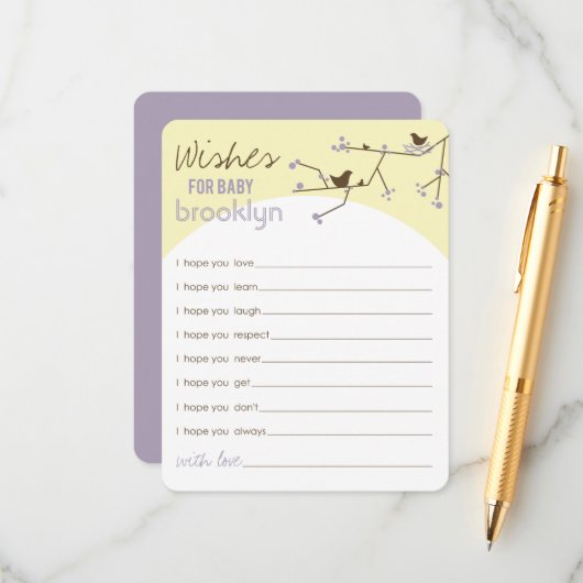 ネスティングバードファミリーのベビーゲームカード アドバイスカード (正面/裏面インサイチュ)