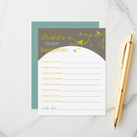 ネスティングバードファミリーのベビーゲームカード アドバイスカード (正面/裏面インサイチュ)