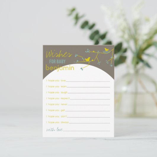 ネスティングバードファミリーのベビーゲームカード アドバイスカード (スタンド正面)