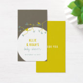 ネスティングバードファミリーベビーシャワーDIYお気に入りギフトラベル (デスク)