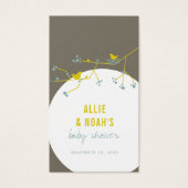 ネスティングバードファミリーベビーシャワーDIYお気に入りギフトラベル (正面)