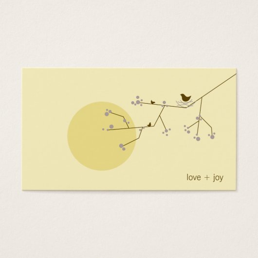 ネスティングバードファミリーベビーシャワーDIYお気に入りギフトラベル (正面)