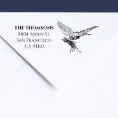 ネスティングバードフエレガントァミリ差出人住所 ラバースタンプ