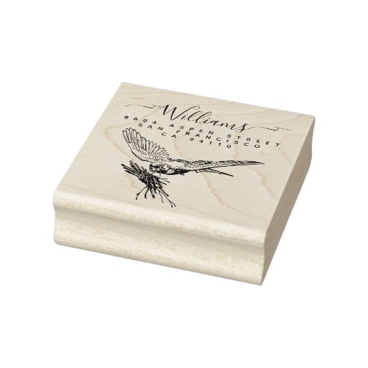 ネスティングバードモダンスクリプトファミリ差出人住所 ラバースタンプ (スタンプ)