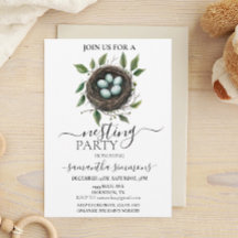 ネスティングパーティーベビーシャワー代替パーティー