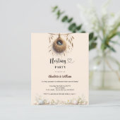 ネスティングパーティー鳥の巣 春のベイビーシャワー招待状 (スタンド正面)