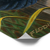 ネスティングボックス上の木絵を描のアヒル –  ポスター (角)