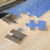 ネスティングボックス上の木絵画のアヒルのペア対2 ジグソーパズル (側面)