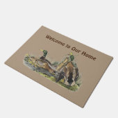 ネスティングマガモの歓迎された玄関マット ドアマット (アングル)