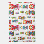 ネスティング人形パターン キッチンタオル (縦)