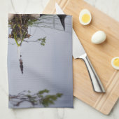 ネスティング水潜り鳥の台所タオル キッチンタオル (四つ折り)