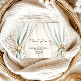 ネスティング男女兼用パーティー赤ちゃんシャワー サンキューカード