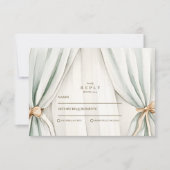 ネスティング男女兼用パーティー赤ちゃんシャワー 出欠カード (正面)