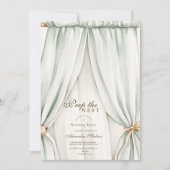 ネスティング男女兼用パーティー赤ちゃんシャワー 招待状 (正面)