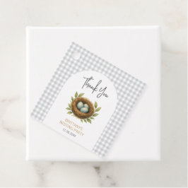 ネスティング賛美パーティーネストニュートラルベビーシャワー フェイバータグ