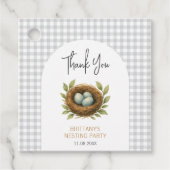 ネスティング賛美パーティーネストニュートラルベビーシャワー フェイバータグ (正面)