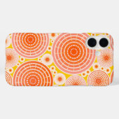 ネストされたホイール – オレンジ色と金ゴールド Case-Mate iPhoneケース (裏面 (横))