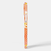 ネストされたホイール – オレンジ色と金ゴールド Case-Mate iPhoneケース (裏面 / 左)