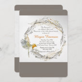 ネストの双子 ベビーシャワー招待状 招待状 (正面/裏面)