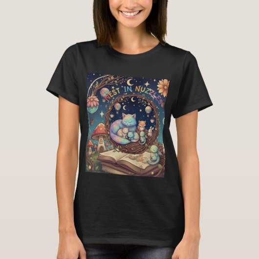 ネストインナッツレ – Cozy Cuddles Tee 🐦💛 Tシャツ (正面)