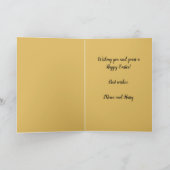 ネストイースター挨拶の編集可能ヴィンテージ鳥 カード (内部)