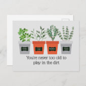 ネストオールドおもしろいガーデニング引用文 ポストカード (正面/裏面)