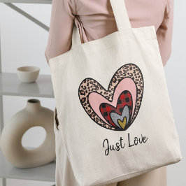 ネストハートトートバッグ - Just Loveデザイン トートバッグ