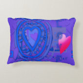 ネストハートバレンタインデイブルー調和AP アクセントクッション (裏面)