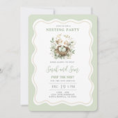 ネストベイビーシャワーの準備 招待状 (正面)
