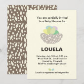 ネストベビーシャワー 招待状 (正面/裏面)