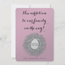 ネストモノグラム赤ちゃん女の子妊娠発表