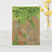 ネストルド カード (黄色い花)