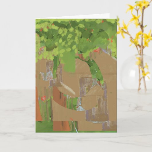 ネストルド カード (黄色い花)