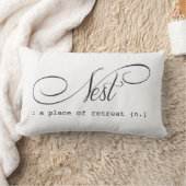 ネスト腰枕ベッドルームリトリート ランバークッション (ブランケット)