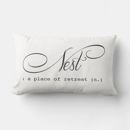 ネスト腰枕ベッドルームリトリート ランバークッション (正面)